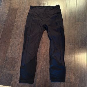 Lululemon all the right place cropped leggings size 8 black